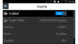 R&S®NGP800 datalogging